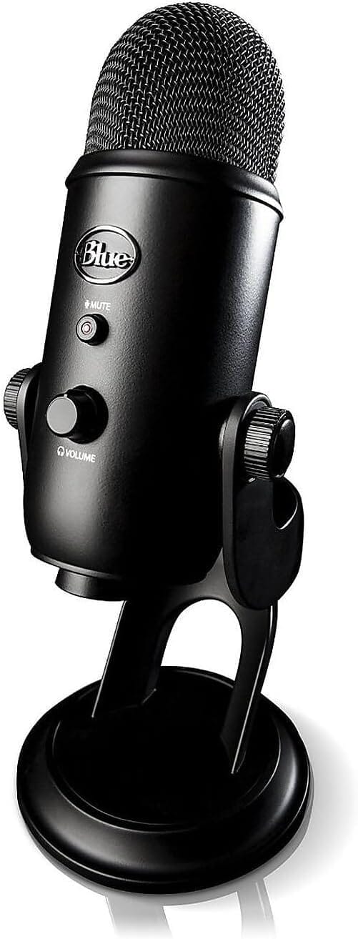 Logitech for Creators Blue Yeti USB Microphone for Gaming, Streaming, Podcasting, Twitch, YouTube, Discord, Recording for PC and Mac